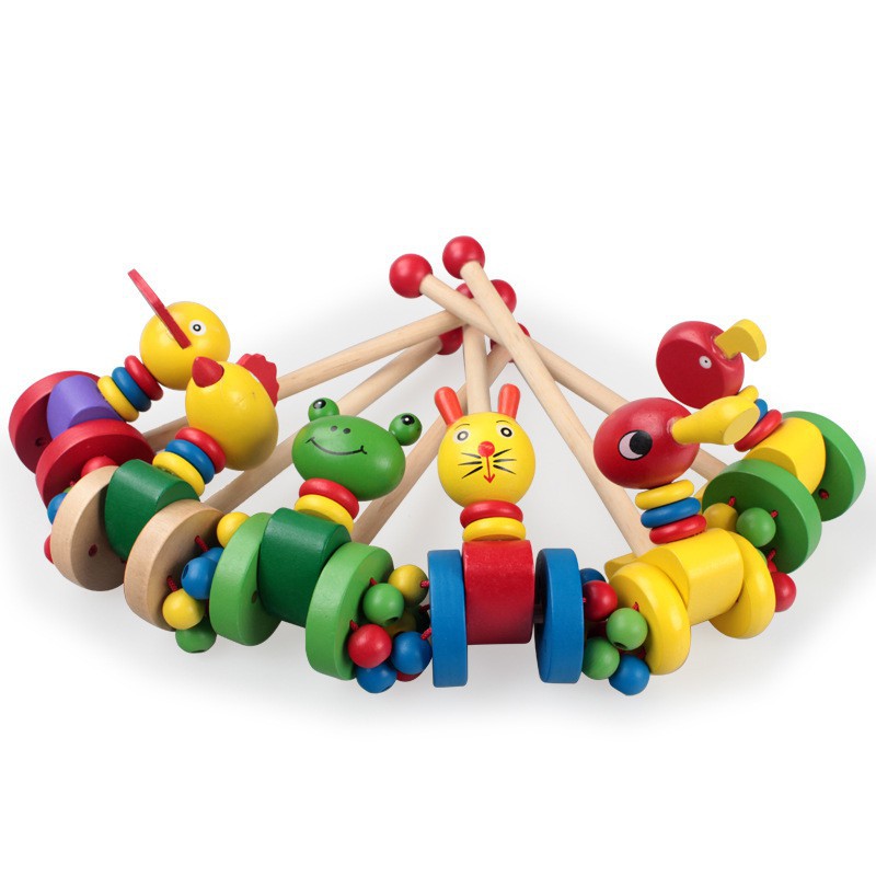 wooden push along toy