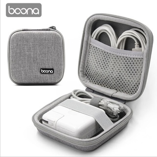 baona for Laptop Charger Storage Bag USB Cable Earphone Bag Digital Gadget Organizer Case
