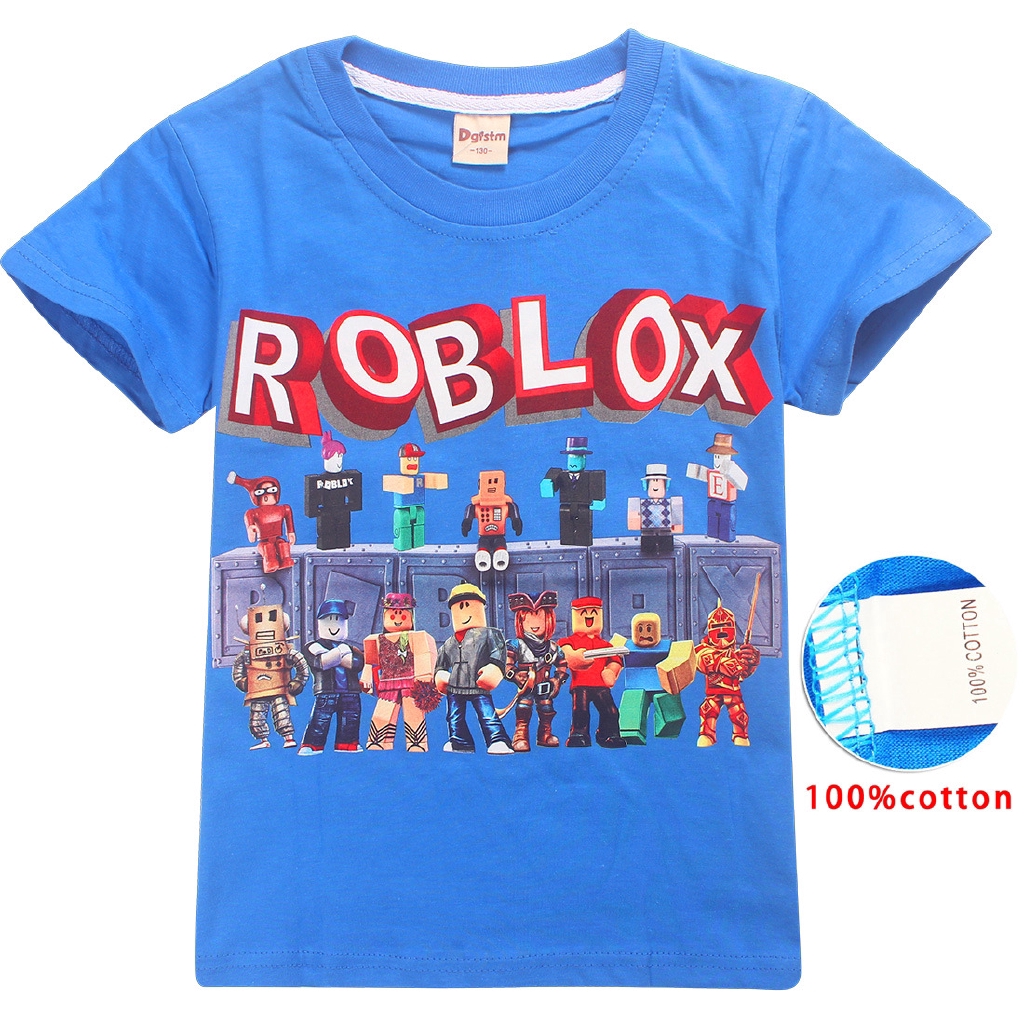 Printing Dgfstm Brand Cotton Roblox Children Short Sleeved T Shirt Big Virgin Summer 8459 Shopee Singapore - supreme desert camo tee roblox