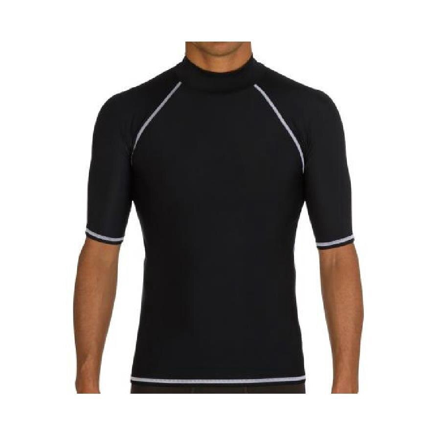Sbart Tops Shirts Surfing Suits Swimwear Rash Guards Short Sleveve Black Swimming Swimsuits Shirt | Shopee Singapore
