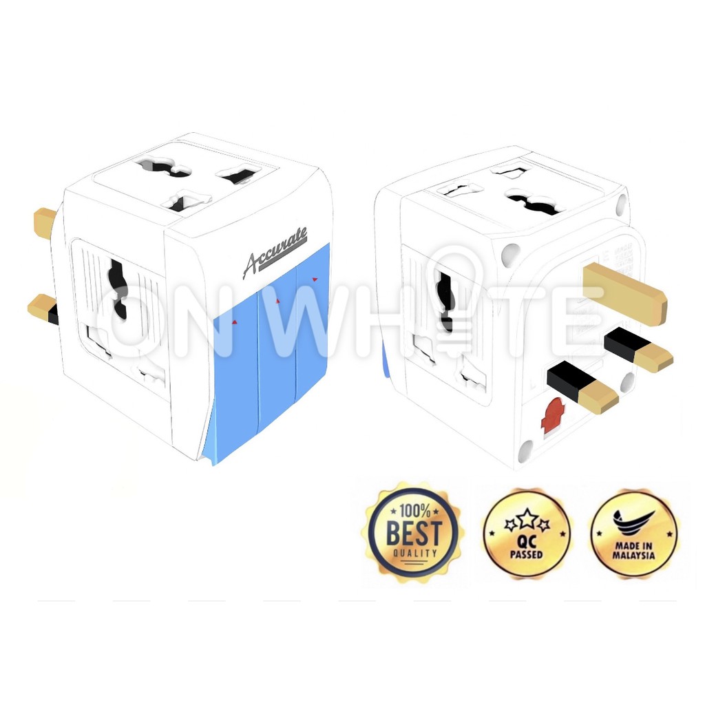 3 Way Adaptor With Neon Switch 13a Accurate 3way Ac 133ad Rlt Lemax Lmx Selamat Ums Kse Sum Mk Me Tbc Trac Eurosafe Shopee Singapore