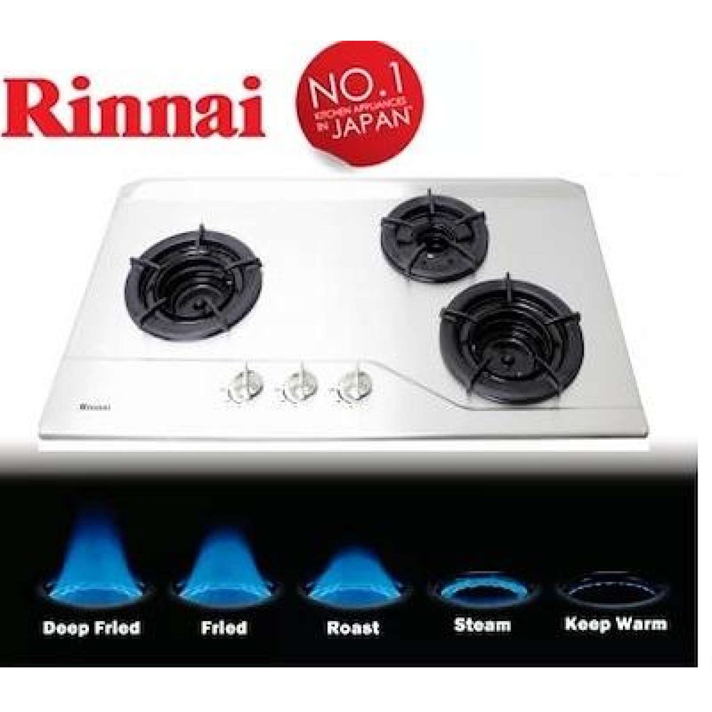 Rinnai 3 Burners Inner Flame Gas Hob RB3SI * FAST DELIVERY Shopee