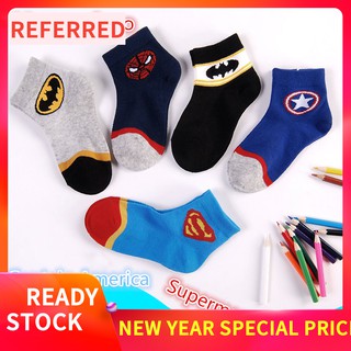 Children's sports socks Boy / girl cotton socks Superhero Batman Spider-Man Cartoon Children Socks Fashionable breathable cotton socks #2