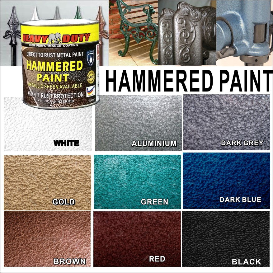 Malaysia] 1l ( 1 liter ) hammered paint ( metallic paint heavy