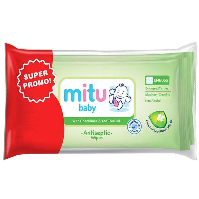 Buy 1 Get 1 Mitu Baby Wipes Antiseptic / Antiseptic Tissue Change