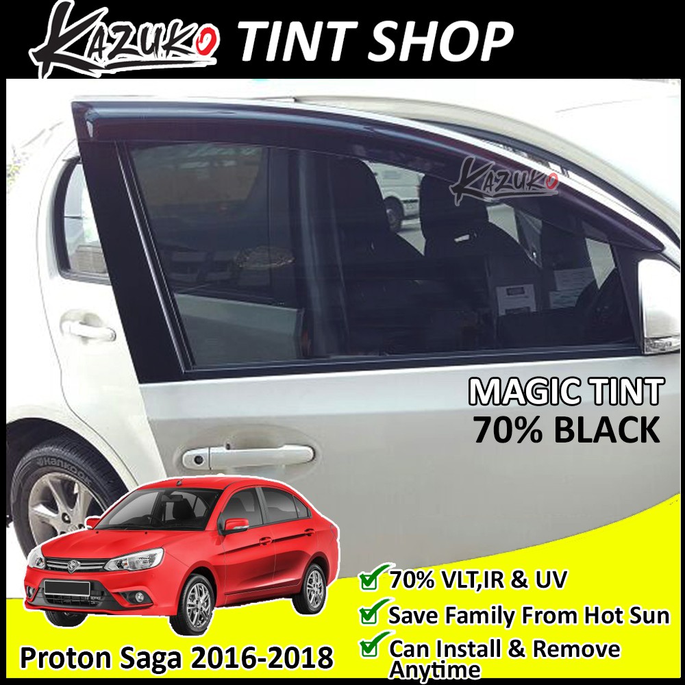 Magic Tinted Solar Window Proton Saga New 2016 Black 5 Window Shopee Singapore