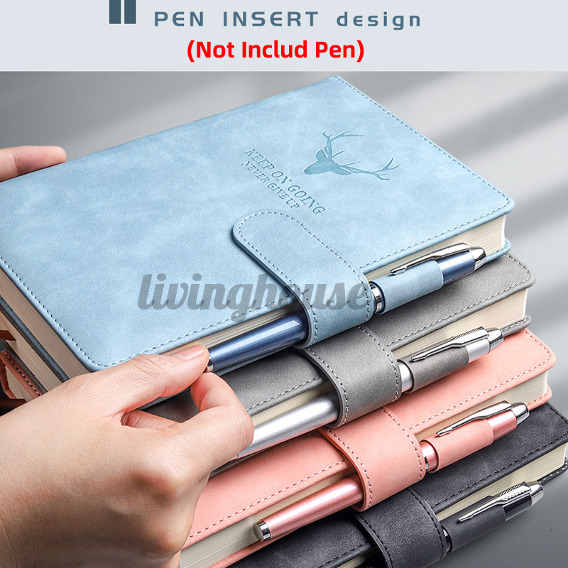 360 Pages A5 PU Leather Cover Traveler Journal Notebook Lined Paper Diary Gift