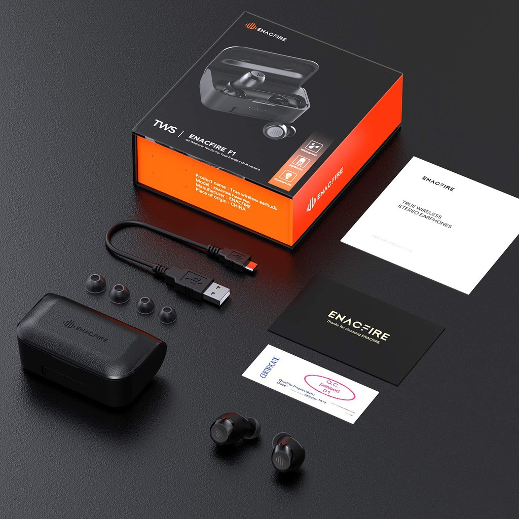 enacfire f1 wireless earbuds cvc 8.0