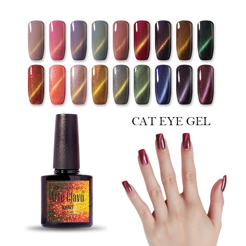 6001 6032 10ml Nail Gel Polish 3d Cat Eye Magnetic Varnishes Hybrid Lacquer Uv Soak Off Gel Nail Art Double Cat Eye Manicure Shopee Singapore