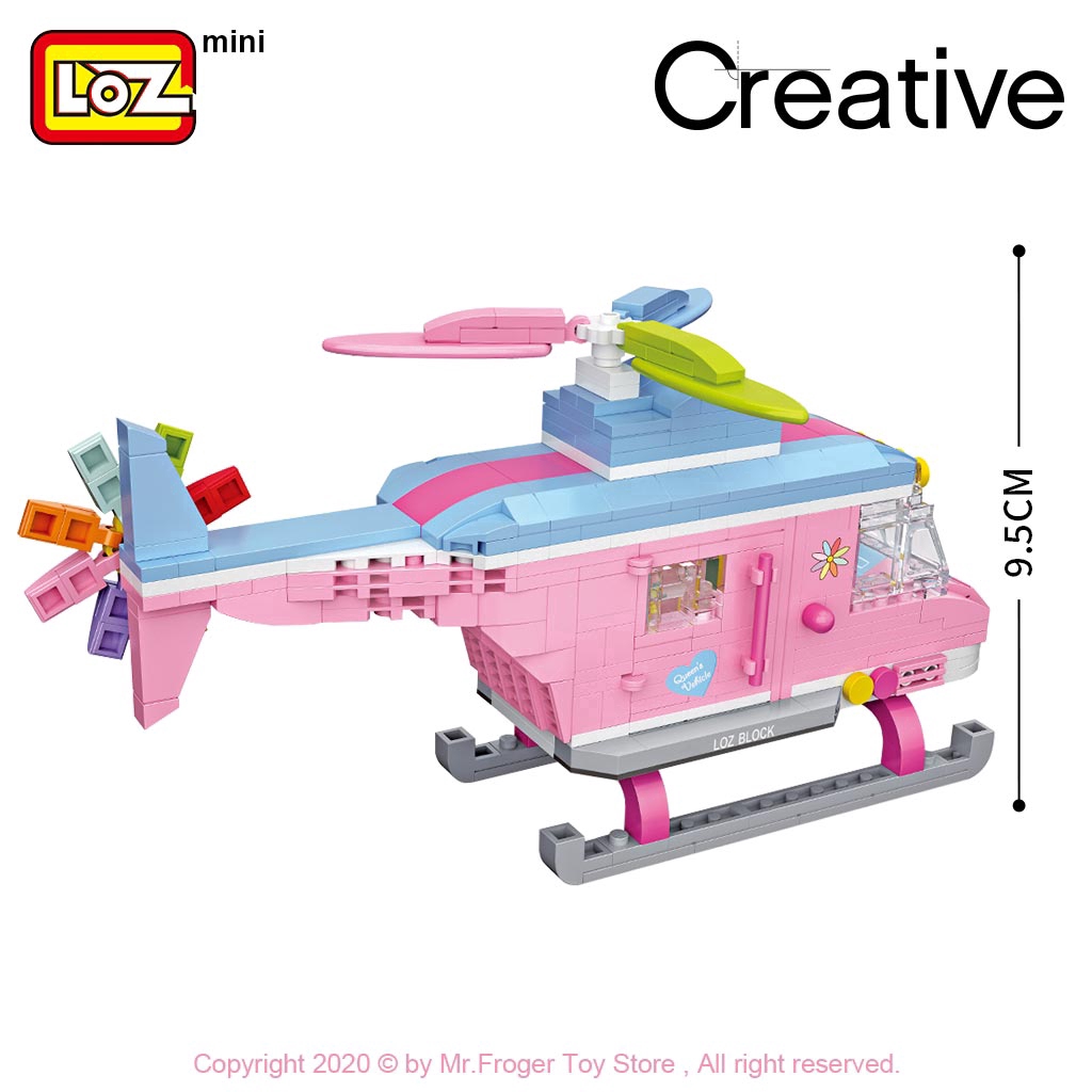 pink helicopter toy