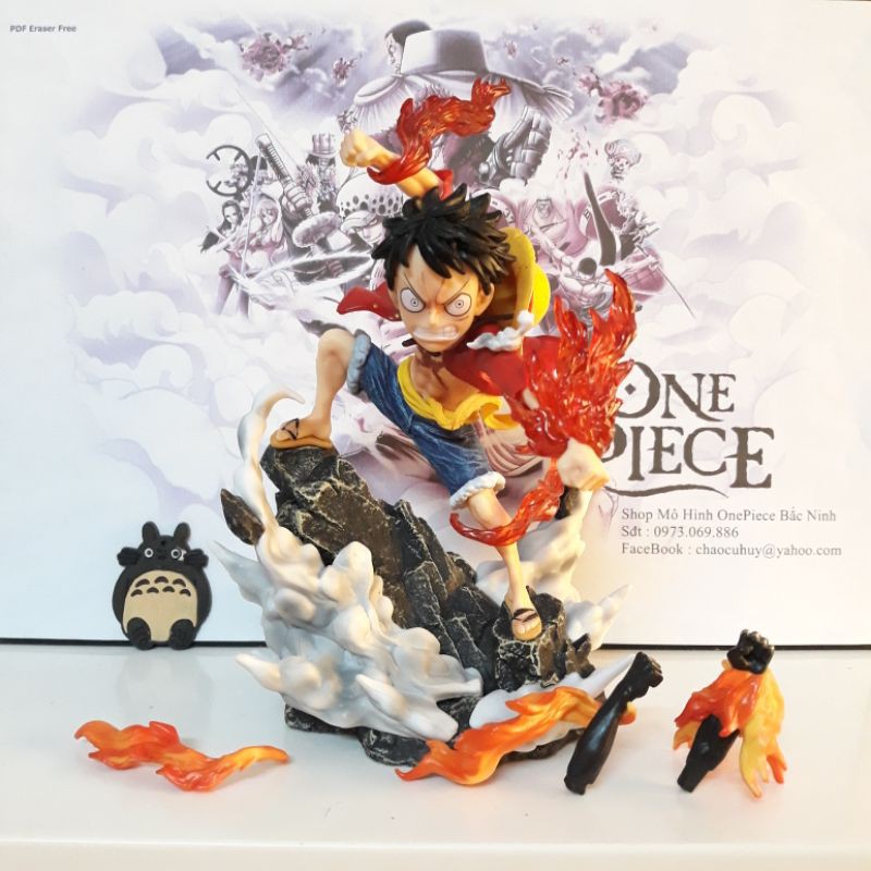 New 21 Gk Monkey D Luffy Red Hawk Model Full Box With 2 Replacement Haki Hands Onepiece Shopee Singapore