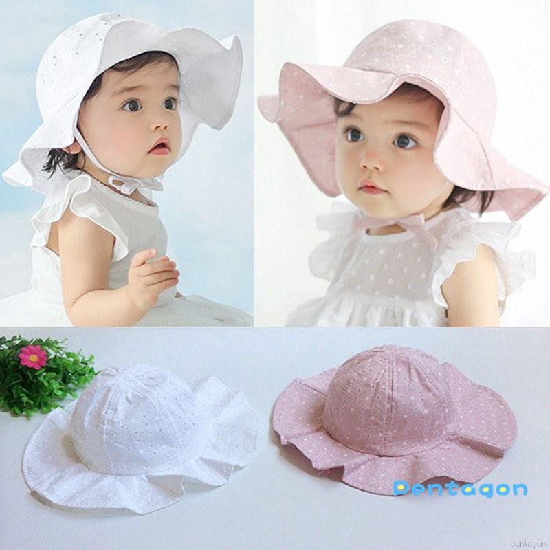 white sun hat toddler girl