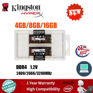 【Fast Shipping】 Kingston NEW Hyperx Fury  4GB/8GB/16GB Notebook Memory  RAM DDR4 SODIMM 2133/2400/2666/3200MHz 260Pin 1.2V RAM PC4-17000 19200 12800  21300 25600 RAM FOR  laptop