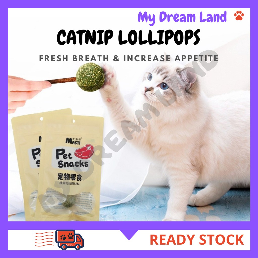 LOCAL DELIVERY- CAT FOOD NATURAL CATNIP LOLLIPOP CATNIP BALL 