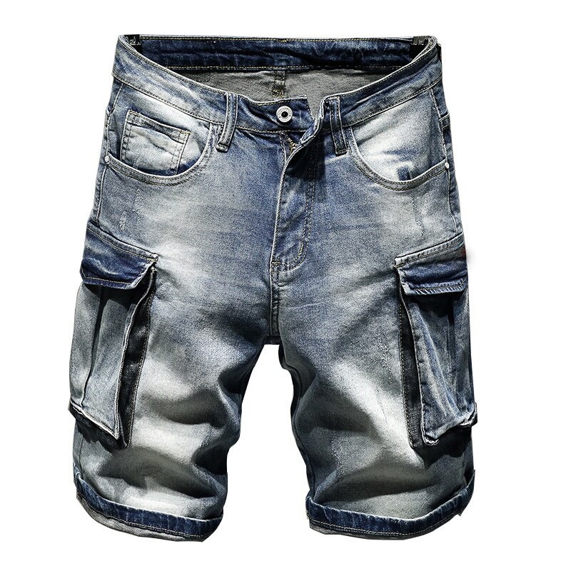 Ready Stock Jeans Shorts Men Cargo With Big Pockets Tactical For Male Loose Baggy Fit Straight Size 28 36 Birthday Present Shopee Singapore