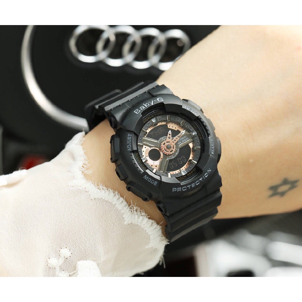 baby g black rose gold
