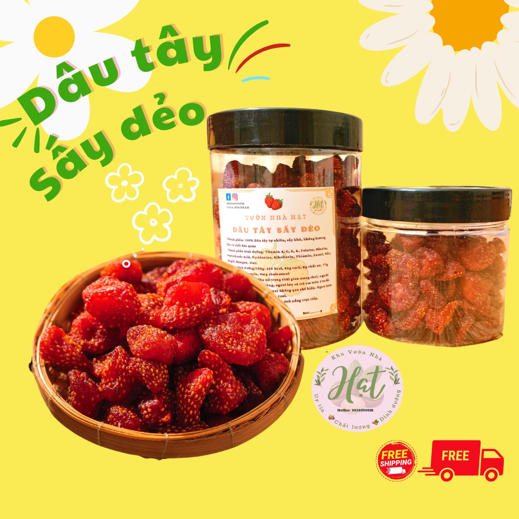 Dalat Flexible Dried Strawberry, Strawberry Apricot Oolong, Tet Jam