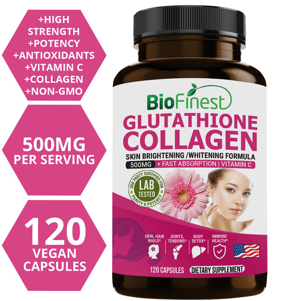 Biofinest L Glutathione Collagen 500mg Supplement Vitamin C