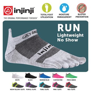 Injinji ToeSocks/Five Finger Socks - Running Gym Exercise Workout Sports Training Yoga Casual Toe Socks五指袜 NO BLISTERS