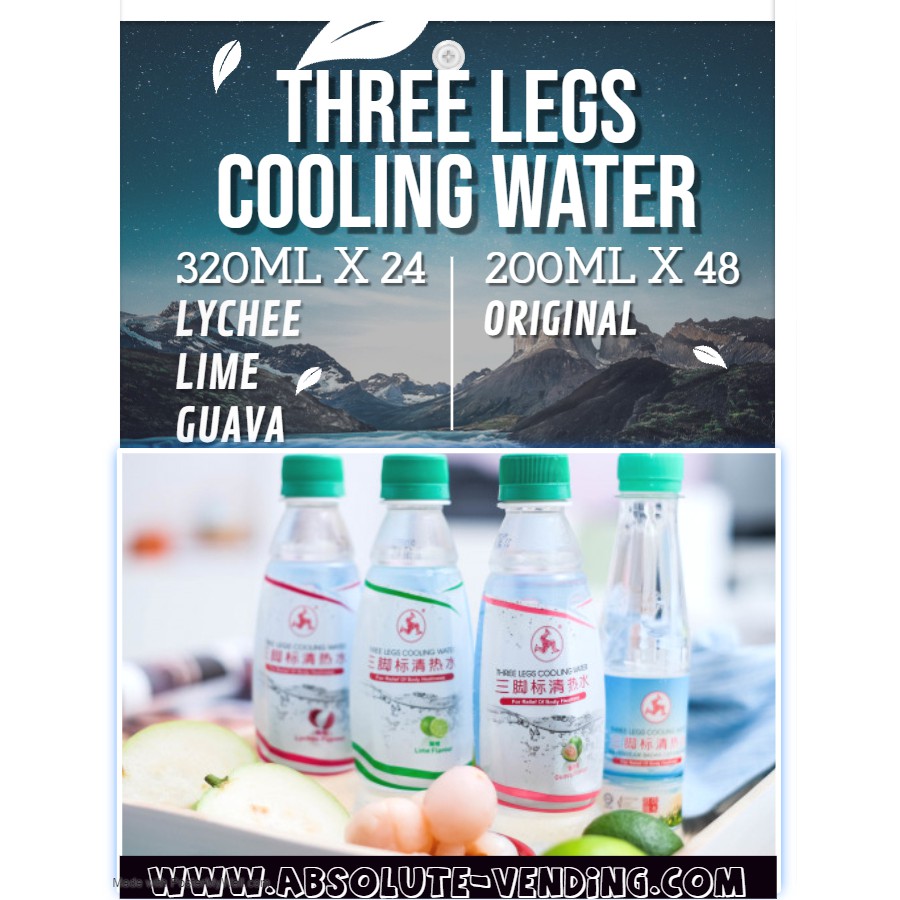 THREE LEGS COOLING WATER ASSORTED CARTON FREE DELIVERY WITHIN 3