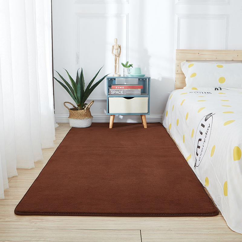 Soft & Comfortable living & Bed Rooms Velvet Rug In Solid Colours Carpets 