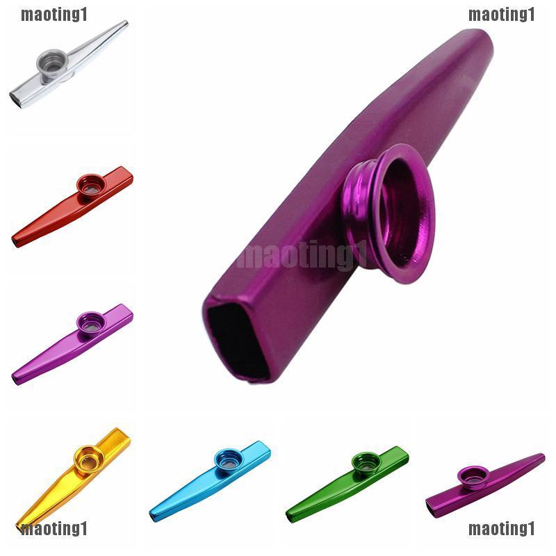 {MT1}New Kazoo Metal with Flute Diaphragm Gift for Kids Music Lovers 6 Colors Shopee Singapore