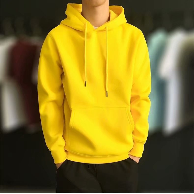 yellow hoodie sweater