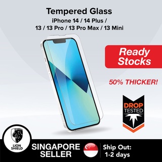 [SG] LionShield iPhone 14 / 14 Plus / 13 Pro Max / 13 Pro / 13 Mini Screen Protector Tempered Glass – Case-Friendly