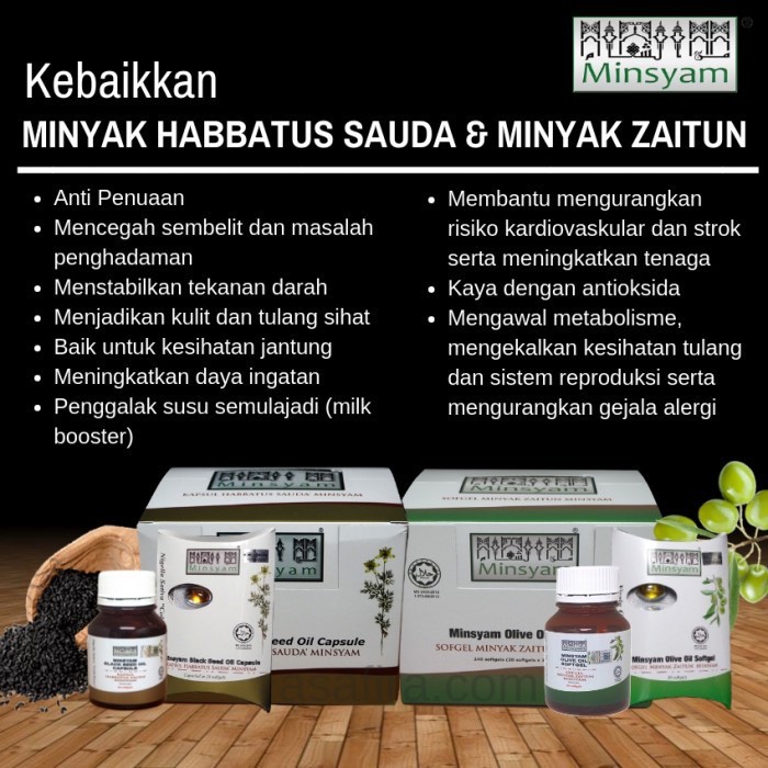 Minsyam Soft Gel Habbatus Sauda 1box Black Seed Oil Singapore