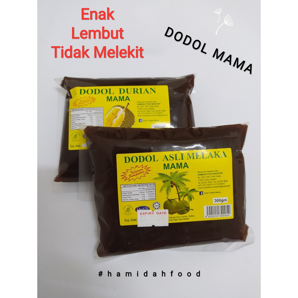 Original Dodol Melaka Mama Dodol Hamidah Food Shopee Singapore