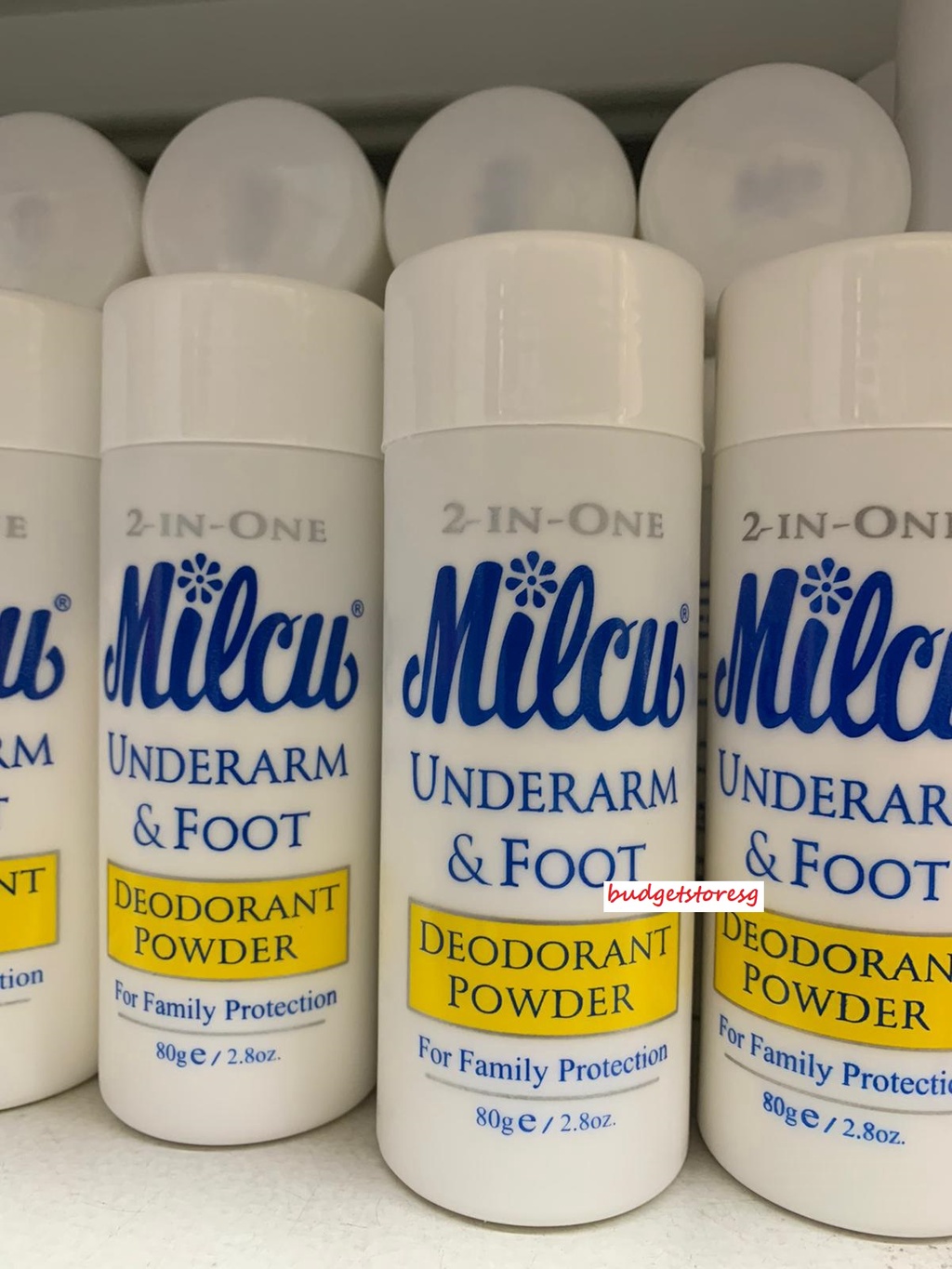 Milcu Underarm & Foot Deodorant Powder For Family Protection 80g