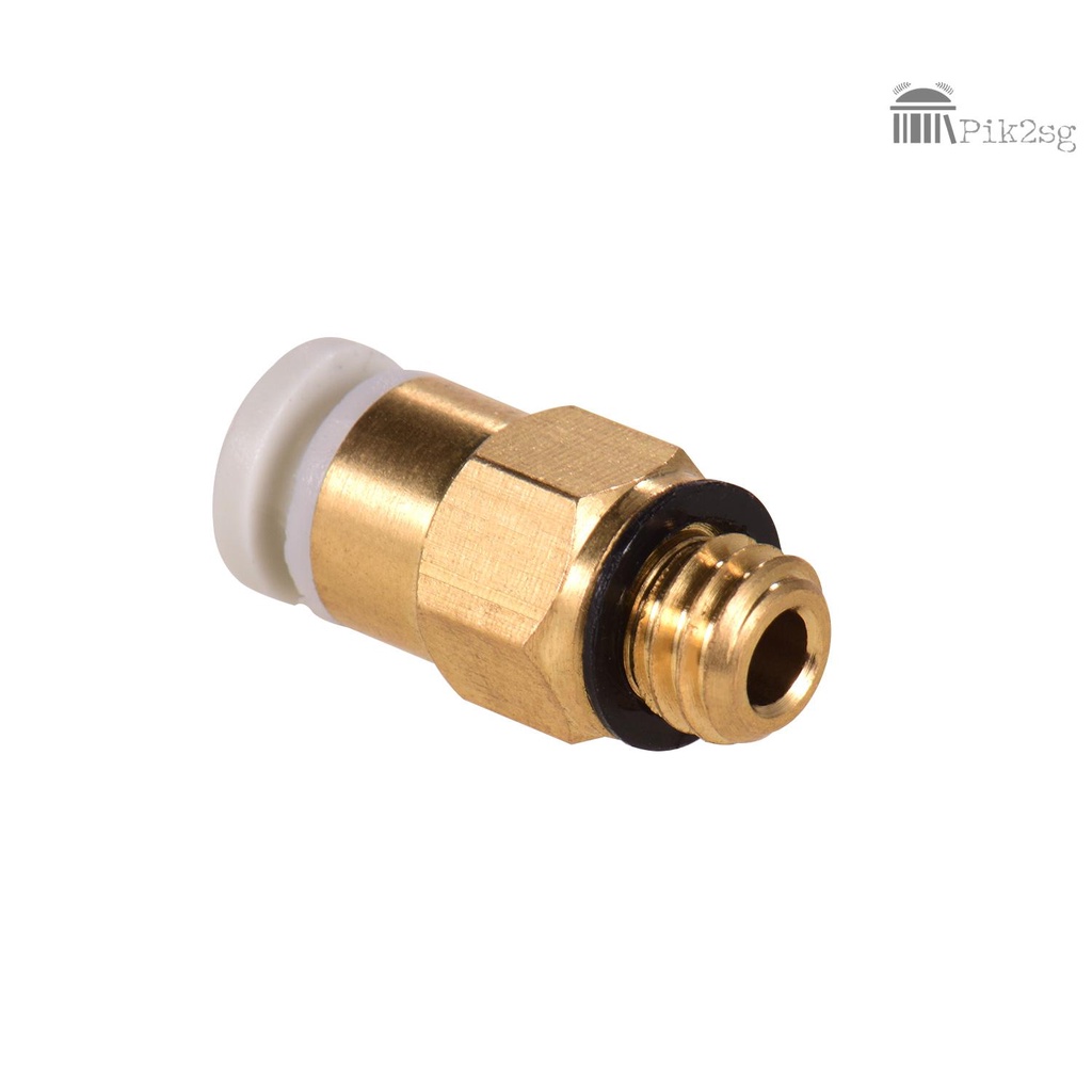 Ready in stock PC4-M6 Male Straight Pneumatic Tube Push Fitting Connector Compatible for CR-10 Ender 3 3D Printer Extruder