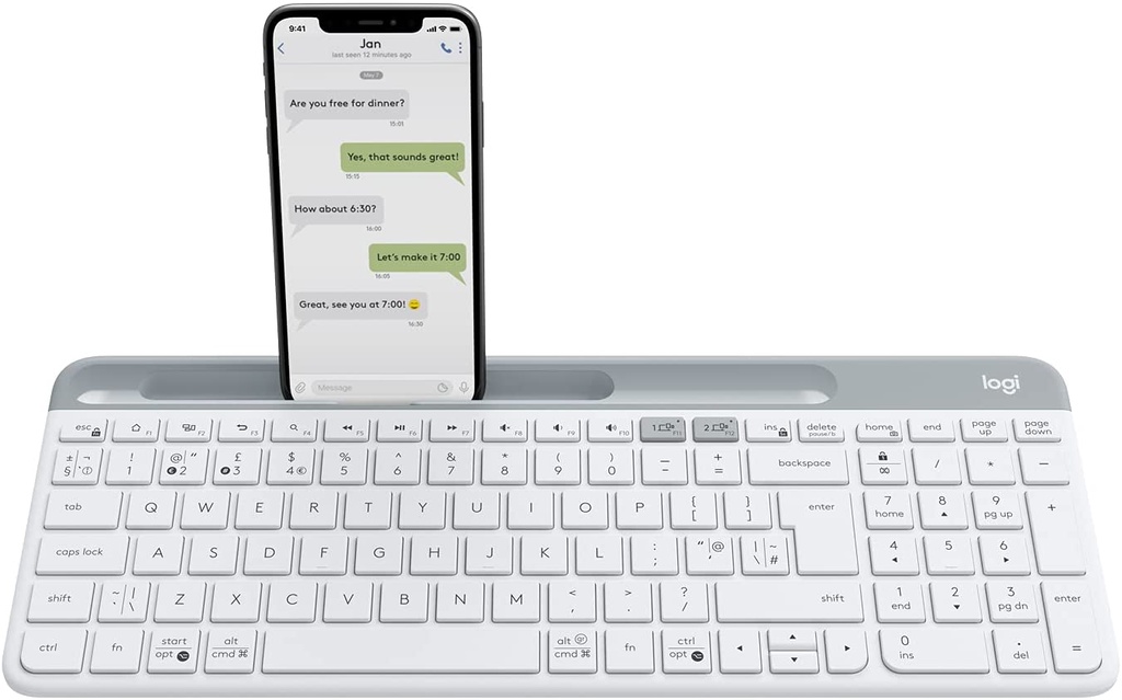 Logitech K580 Multi-Device Bluetooth Wireless Slient Keyboard with ...