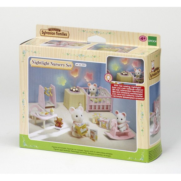 sylvanian families nightlight nursery set