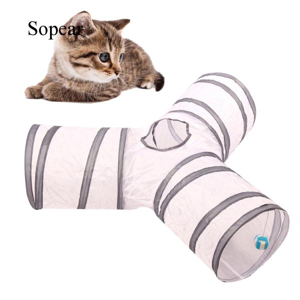 Foldable Pet Cat Play Tunnel Collapsible Portable Rabbit Kitten Pet Toys