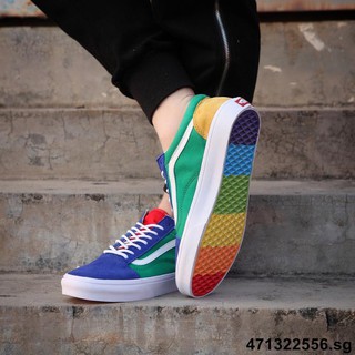 vans old skool yacht club rainbow
