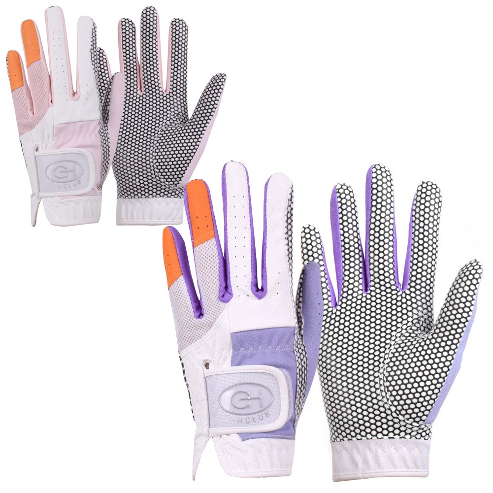 GH Women's Leather Golf Gloves One Pair - Two Tone Both Hands | Shopee  Singapore