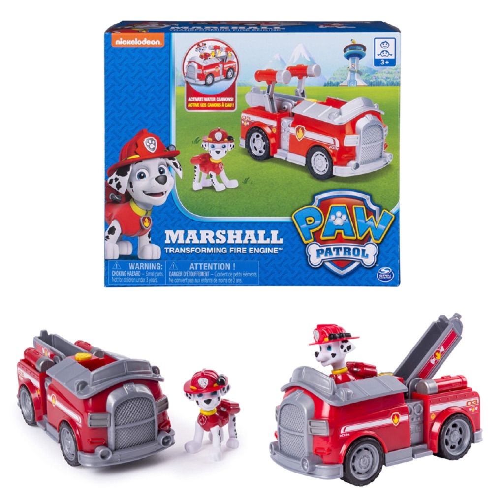 paw patrol fire truck water cannon