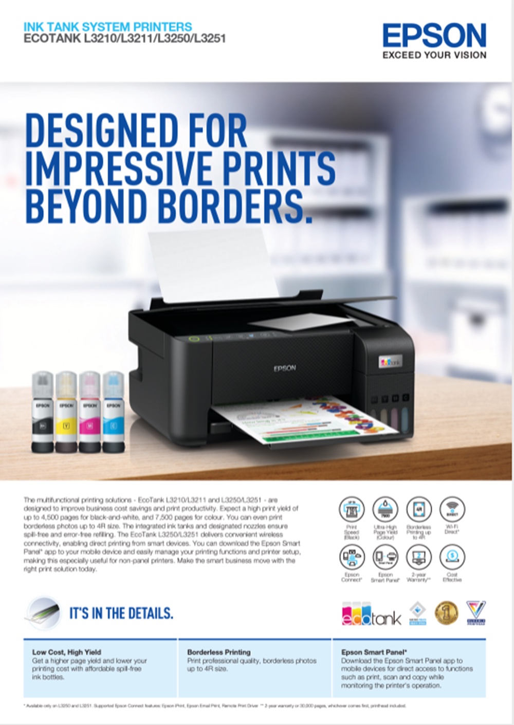 [Local Warranty] Epson EcoTank L3250 L3250 3250 Replacement For L3150