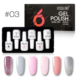 6pcs Kit Rosalind 15ml Gel Nail Polish Nail Manicure Set For Nail Art Manicure Shopee Singapore