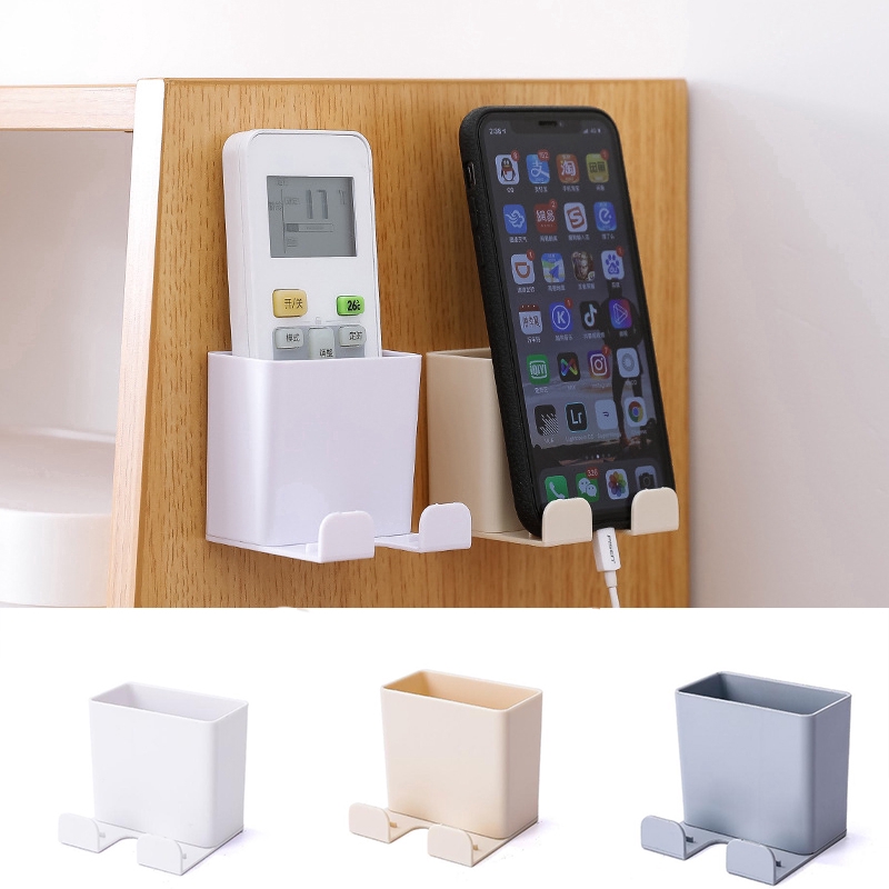 Wall Hanging Remote Controller Box,Selfadhesive Plug Stand Holder Case
