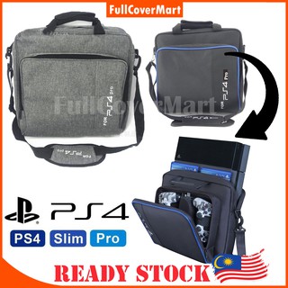 (BAG52) PS4 Pro Game System Bag Canvas Carry Bag Case Protective Travel Storage Carry Handbag