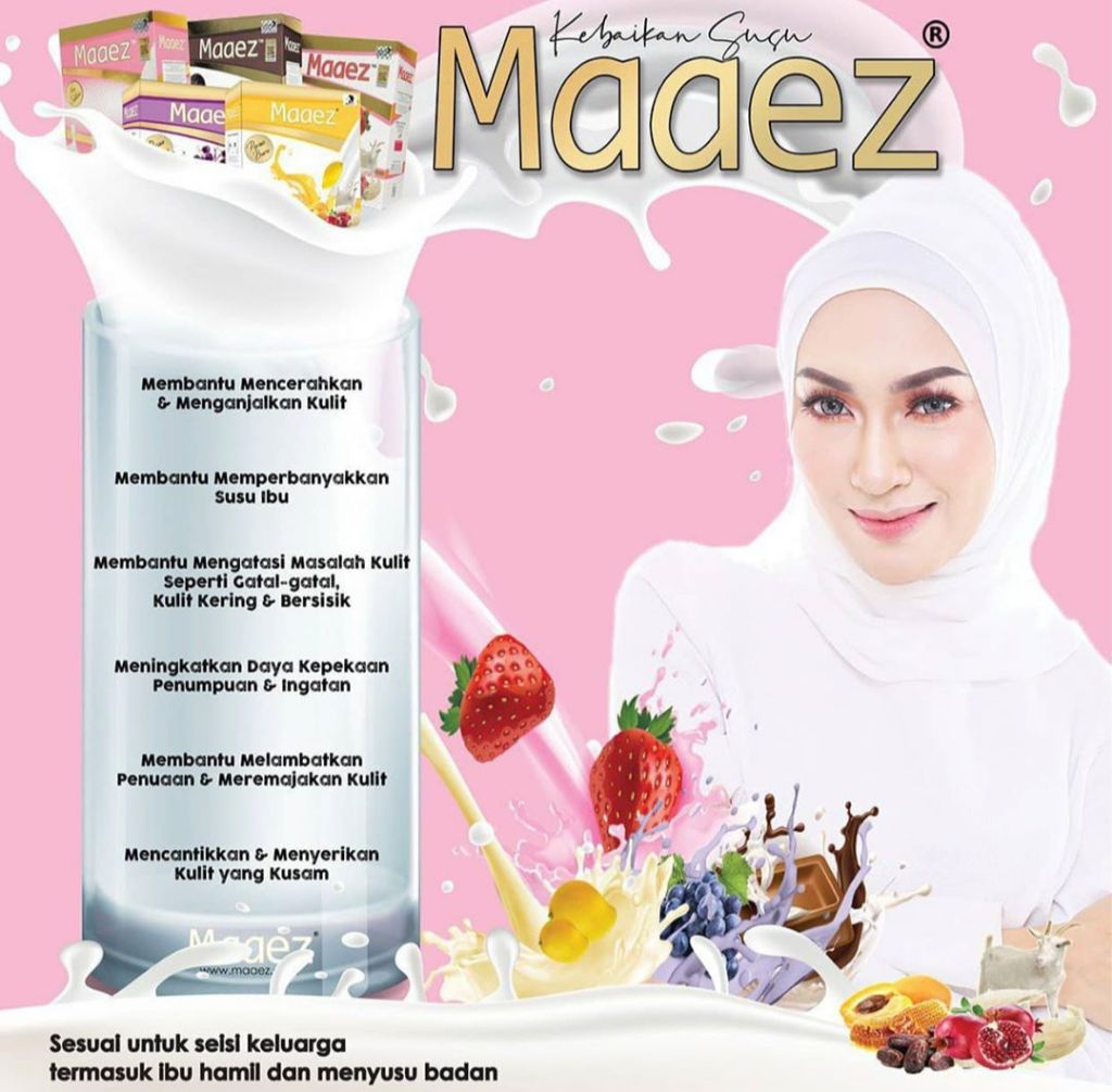 Susu Maaez Maaez Milk Goat Milk Dates Strawberry Chocolate Grape Banana Shopee Singapore