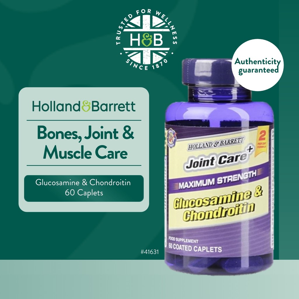 Holland Barrett Max Strength, Glucosamine Chondroitin 60 Caplets 120