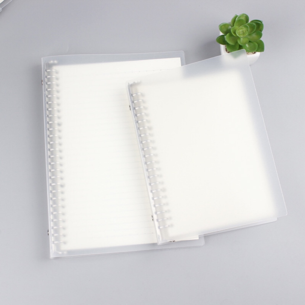 Good quality A5 Loose-leaf Transparent Notebook Detachable Notepad Grid ...