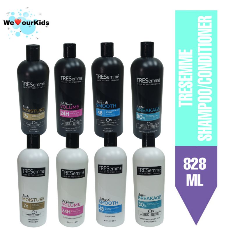 Tresemme Hair shampoo and conditioner 828ml | Shopee Singapore