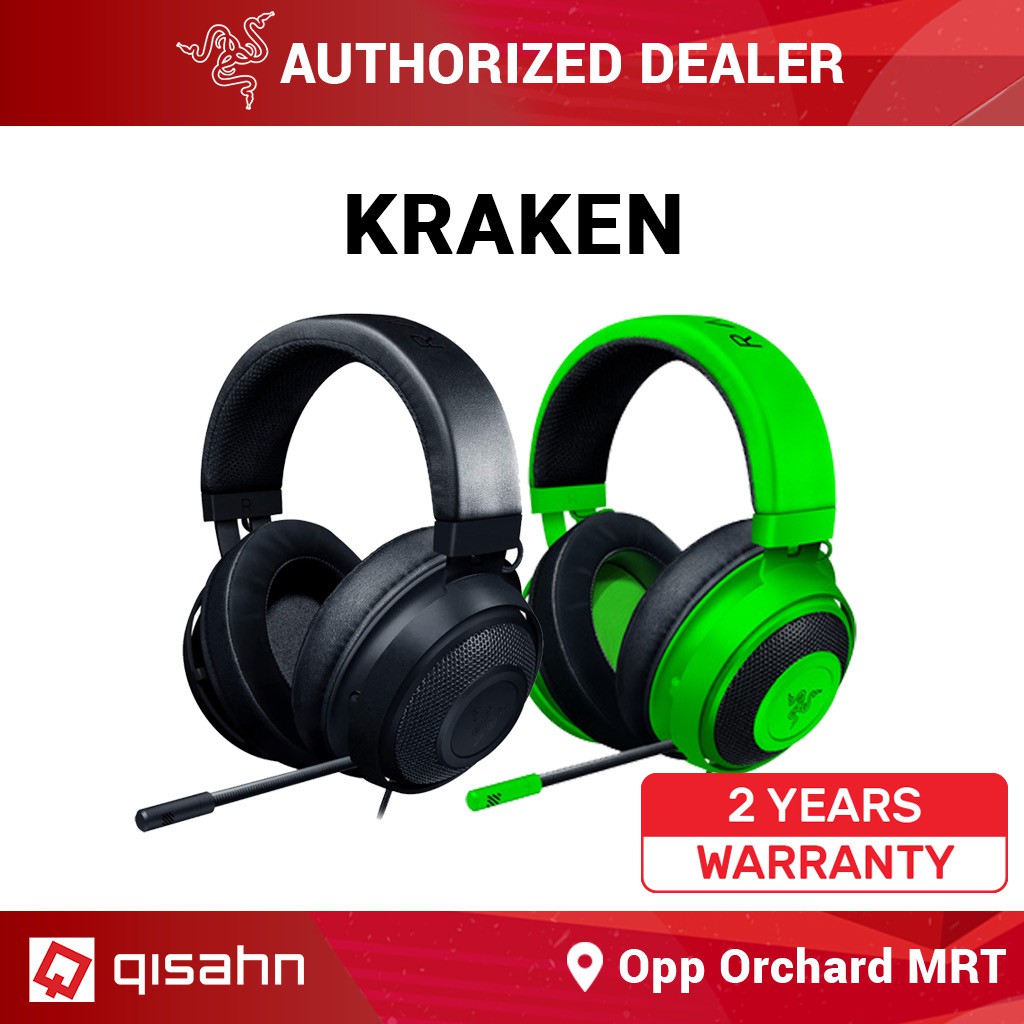Razer Kraken Gaming Headset For Pc Ps4 Ps5 Switch Xbox One Xbox Series X S Mobile 3 5 Mm Audio Jack Shopee Singapore