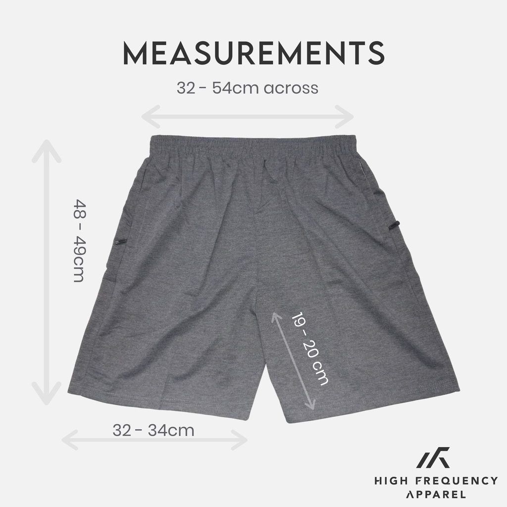 Image of [BUNDLE OF 3] Plain Unisex HF Casual Shorts | Home Shorts | Grey Shorts | Men Shorts #5