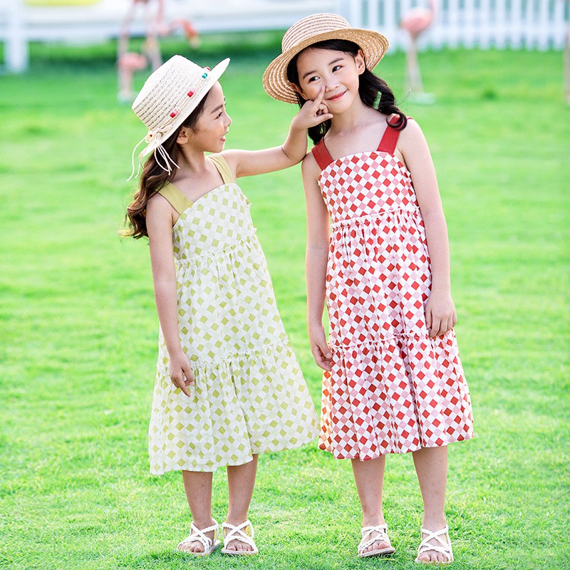 green floral sundress