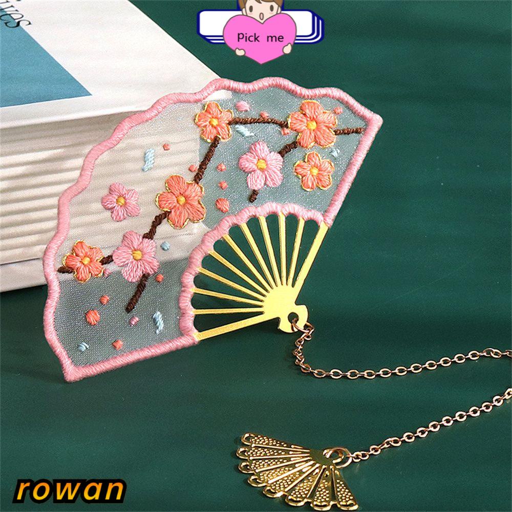 Thread Cross Stitch Kit Book Clip Tassel Book Mark Embroidery Bookmark Set 